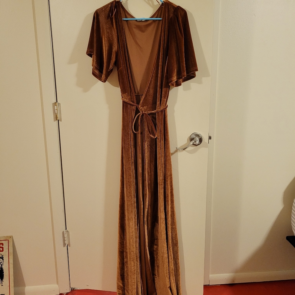 Baltic Born Rust Velvet Dress